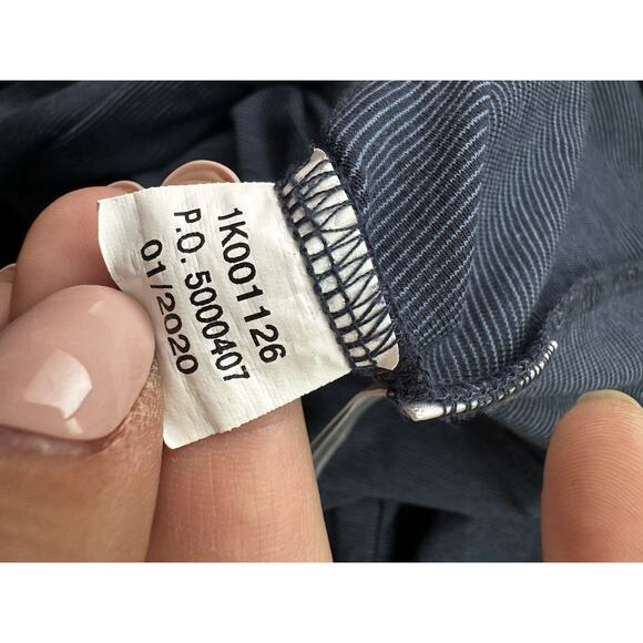 Vineyard Vines Large Men Edgartown Shep Shirt Navy Blue Snap Neck 6-1k - Picture 6 of 9